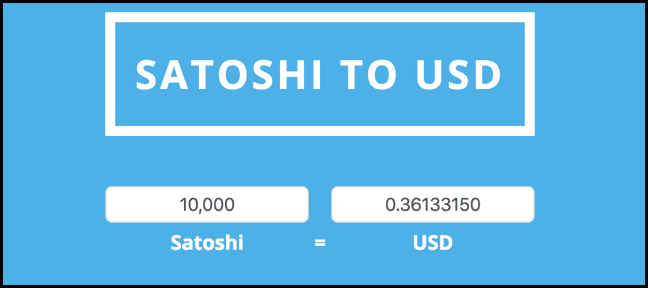 What is Satoshi? Satoshi To USD & BTC Converters !!