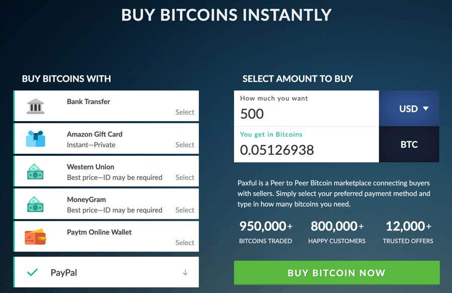 buying bitcoin from paypal