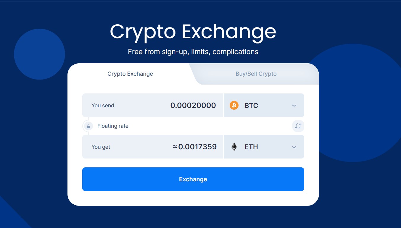 simpleswap crypto exchange