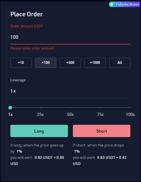 kucoin place order