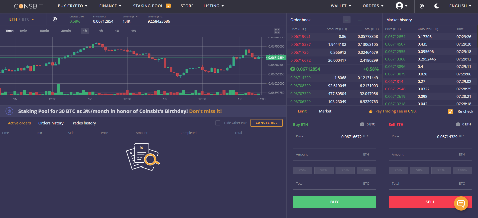 coinsbit trading