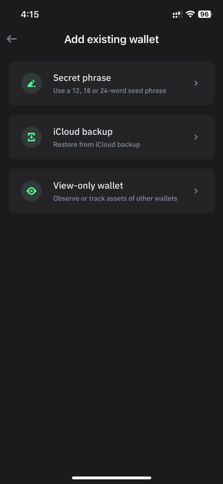 View-only wallet trust wallet